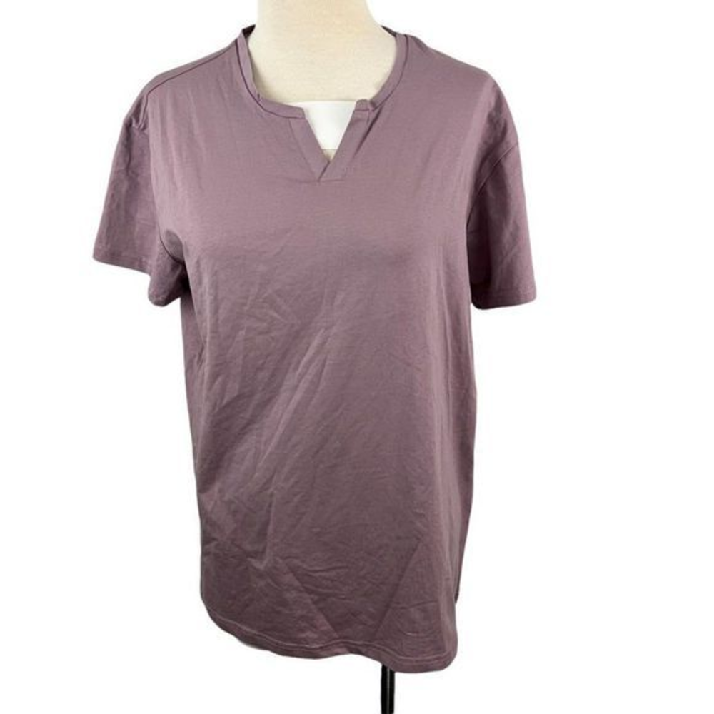 NWT XRAY JEANS Dusty Lavender Purple V Neck Tee‎ (M)